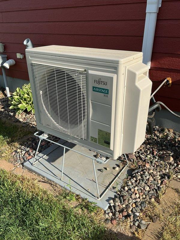 Responded to maintenance request for two mini-split systems. Upon arrival, determined one unit was a Mr. Cool brand which is outside our service scope. Inspected the second unit, a Fujitsu Airstage mini-split system, which was displaying an indoor capacity fault code indicating communication failure between the indoor and outdoor units due to perceived size mismatch. Performed comprehensive diagnostic testing of all system components and verified proper voltage levels at both indoor and outdoor units. All electrical components tested within normal parameters, isolating the issue to a faulty control board. Consulted with homeowner regarding findings and recommended control board replacement. Submitted parts request to obtain pricing and availability for replacement control board. Unit was left in off position pending parts arrival and authorization for repair. Subsequently returned to site and successfully replaced the defective control board, restoring full system functionality and com