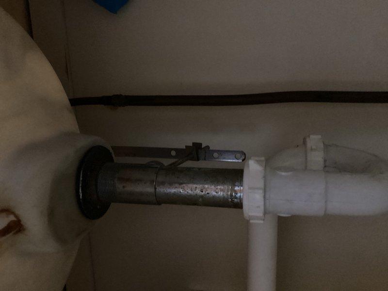 Installed customer-supplied bathroom lavatory faucet with complete drain assembly and pop-up mechanism. Provided estimate for lavatory faucet replacement including two new shut off valves with supply lines, which was not approved at this time.