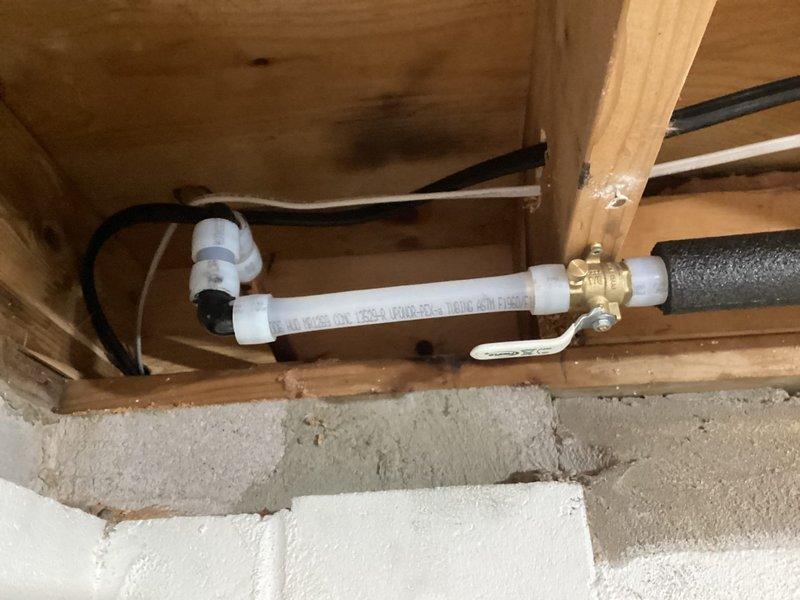 Responded to service call for broken outdoor spigot. Removed failed exterior faucet and installed new frost-free hose bib to prevent future freeze damage. Upgraded interior plumbing connection with brass ball valve and PEX compression fittings for improved shutoff capability and maintenance access. All connections tested and verified leak-free upon completion.
