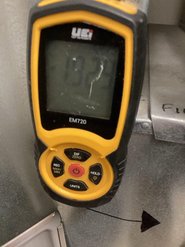 Completed comprehensive AC tune-up and maintenance service on a 6-year-old residential HVAC system located in a commercial property. Performed full system inspection including the York furnace with 10-12 year old air handler unit. Identified and replaced faulty door safety switch to restore proper system operation. Utilized infrared thermometer to verify temperature differentials and system performance. Inspected condensate drain system, PVC venting configuration, and all mechanical components to ensure optimal functionality and safety compliance.