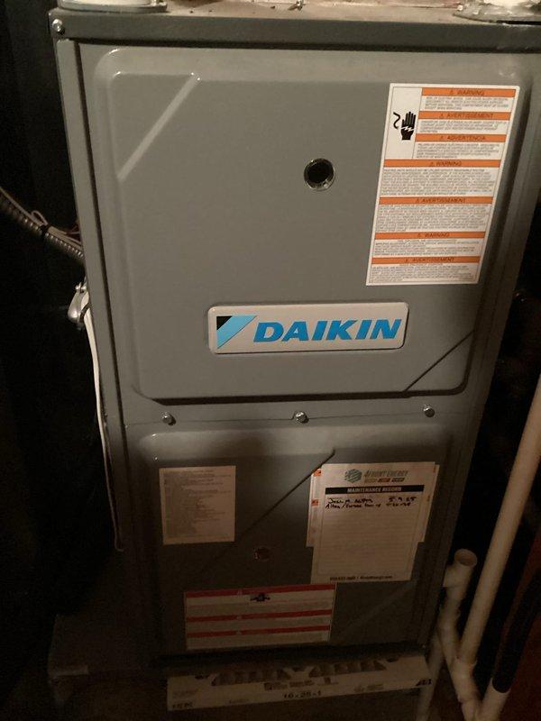 Completed annual cooling system tune-up on Daikin HVAC unit as part of recurring maintenance agreement. Performed comprehensive inspection, cleaning, and testing of system components with amperage readings confirming proper operation. Unit found to be clean and running within normal parameters with no issues identified.