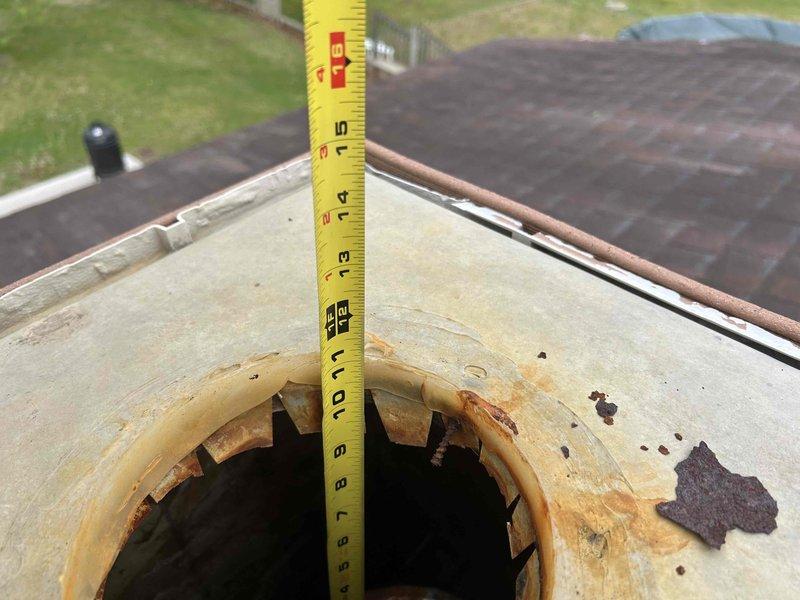 Replaced auto vent cap on boiler after previous installation was incorrect size. Installed new automatic air vent, bled air from system, and tested operation to ensure proper functionality. Measured existing chimney termination cap, which shows significant rust and deterioration around metal collar, for future replacement quote. Additional venting modifications required for proper termination at mechanical room will be quoted separately.