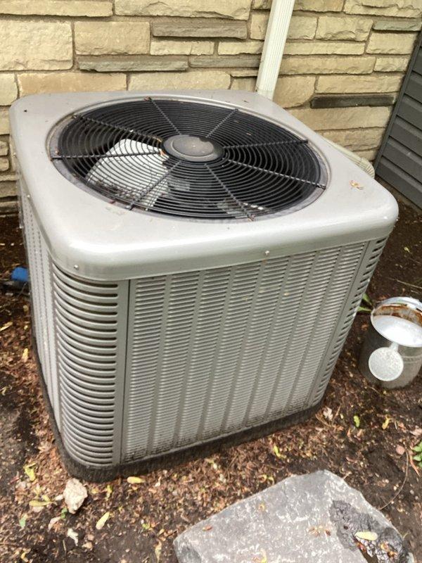 Completed seasonal air conditioning tune-up and maintenance on residential cooling system. Upon inspection, refrigerant levels were found to be low, so system was recharged to proper specifications. Customer advised that additional follow-up may be needed during peak temperature conditions to verify system performance under full load.