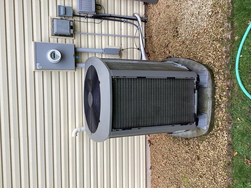 Performed AC tune-up and addressed gas leak in furnace room. Upon arrival, detected natural gas odor that homeowner reported smelling since furnace installation. Located and repaired leaking union fitting on gas line that was previously installed. After completing gas leak repair, proceeded with scheduled air conditioning maintenance service. Cleaned outdoor condenser unit and verified system operation. Measured 22° temperature split across evaporator coil with 55° ambient outdoor temperature, confirming proper cooling performance. System operating within normal parameters; no refrigerant pressure testing required due to satisfactory temperature differential and overall system performance.