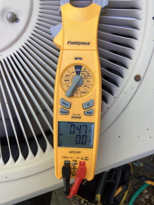 Completed routine cooling maintenance on a 1999 Lennox condenser unit as part of a membership agreement. Performed comprehensive system evaluation including compressor amp draw testing, which revealed run amps on the high end indicating potential efficiency concerns. Verified capacitor readings within acceptable range and confirmed refrigerant charge at proper levels. Discovered and removed mouse nest from unit that posed electrical hazard risk. Replaced dirty air filter and measured temperature splits across the system. All measurements confirmed adequate cooling performance despite the age of the equipment. System operational but running below optimal efficiency due to elevated amperage readings and age-related wear. Final verification confirmed proper cooling function with acceptable airflow and temperature differential.