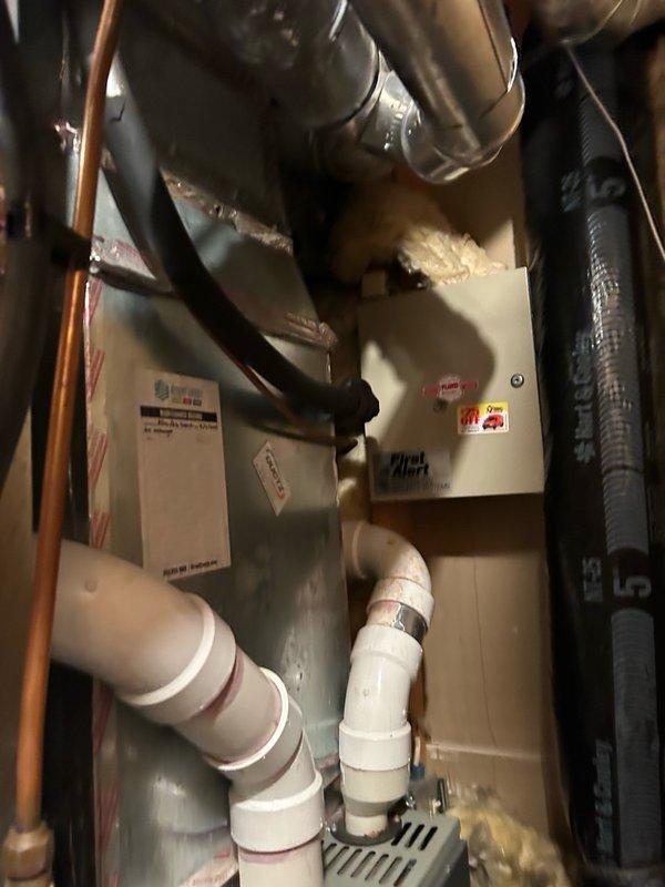 Completed annual cooling tune-up on residential AC system. Performed comprehensive inspection including indoor coil area, thermostat operation, filter, blower assembly, outdoor coil condition, electrical components, contactor, capacitor, condensate drain, refrigerant operation, and temperature split. During inspection, discovered a cracked heat exchanger posing a significant safety concern and a deceased rodent on top of the capacitor in the electrical compartment. Removed rodent and conducted thorough electrical inspection, confirming no damage to any electrical components. Replaced the cracked heat exchanger to eliminate safety hazard. Following repairs, tested system operation and verified all readings are within normal operating range. AC system is functioning properly with no additional mechanical issues identified at this time.