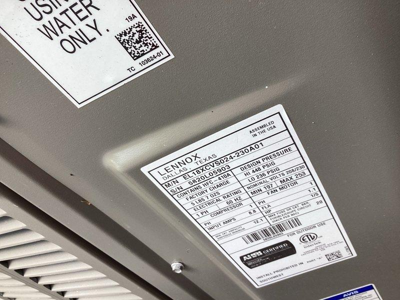 Completed comprehensive tune-up on 3-year-old Lennox SL18XC1 two-stage air conditioning system. During diagnostic testing, identified that unit was not transitioning to second stage cooling (Y2) and remained at 800 CFM on first stage only. Jumped Y1 and Y2 terminals at furnace to force second stage operation, which successfully ramped airflow to 1200 CFM, confirming proper compressor and blower function at both stages. Performed condenser coil cleaning using water wash method and completed all standard maintenance procedures. Advised homeowner of staging issue correction to improve system performance and efficiency.