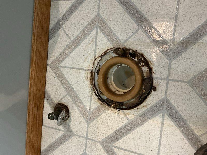 Installed new ADA comfort height toilet on upstairs bathroom floor using new wax ring, bolts, and standard mounting hardware. Replaced defective solenoid valve on kitchen faucet with warranty part, restoring proper electronic water control functionality. Both installations completed with all connections tested and verified leak-free.