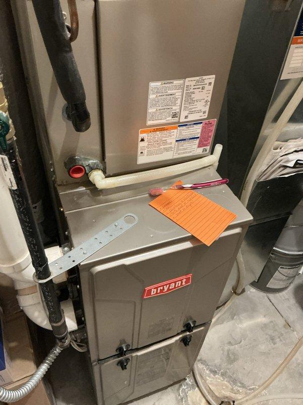Completed annual air conditioning maintenance tune-up on 6-year-old system. Rinsed condenser coil to remove debris and improve heat transfer efficiency. Installed hard start kit to reduce compressor startup strain and extend equipment lifespan.