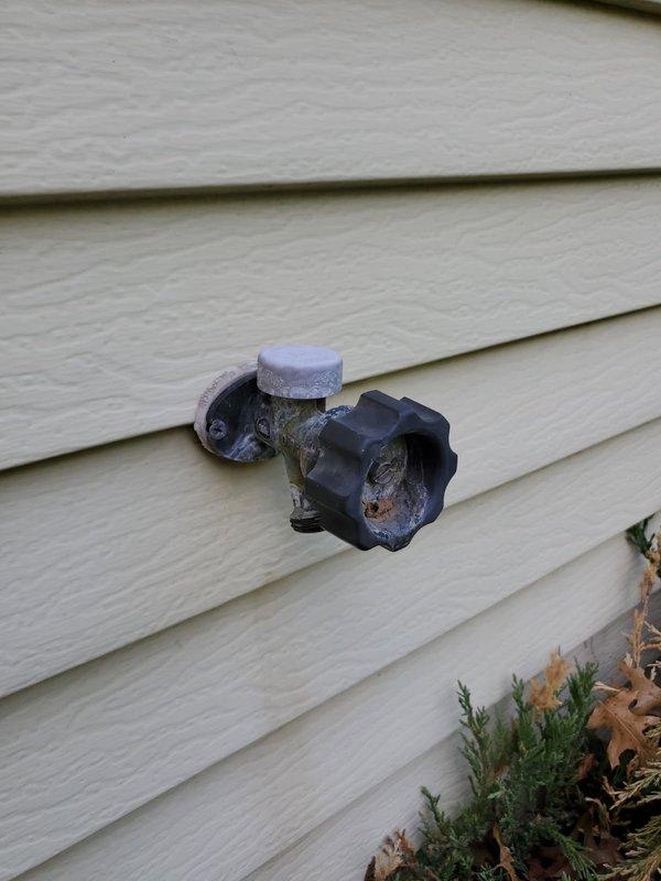 Responded to a plumbing repair involving garbage disposal installation issues and exterior hose bib failure. Upon arrival, found that existing kitchen sink drain piping was incompatible with garbage disposal unit following recent countertop and sink replacement. Old PVC drain lines were permanently glued and required complete reconfiguration. Demolished and removed existing drain assembly, then installed new PVC drainage system with proper fittings and trap configuration to accommodate garbage disposal unit. Ensured proper venting and slope for adequate drainage.

Additionally, addressed malfunctioning outdoor hose bib that would not shut off water flow. Diagnosed failed valve mechanism requiring full replacement. Removed deteriorated hose bib assembly from exterior wall and installed new frost-free hose bib with proper sealing and mounting. Tested both kitchen drainage system and exterior faucet for leaks under operating pressure. Verified garbage disposal operation with water flow an