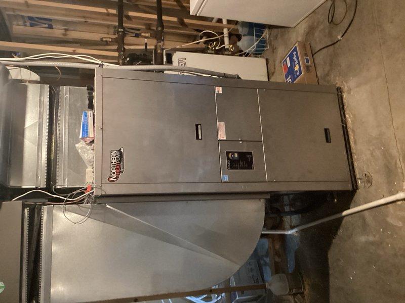 Responded to service call for non-operational geothermal system. Diagnosed faulty blower motor that was receiving electrical power but failing to operate. Submitted parts request for replacement blower motor and control module required to restore system functionality.