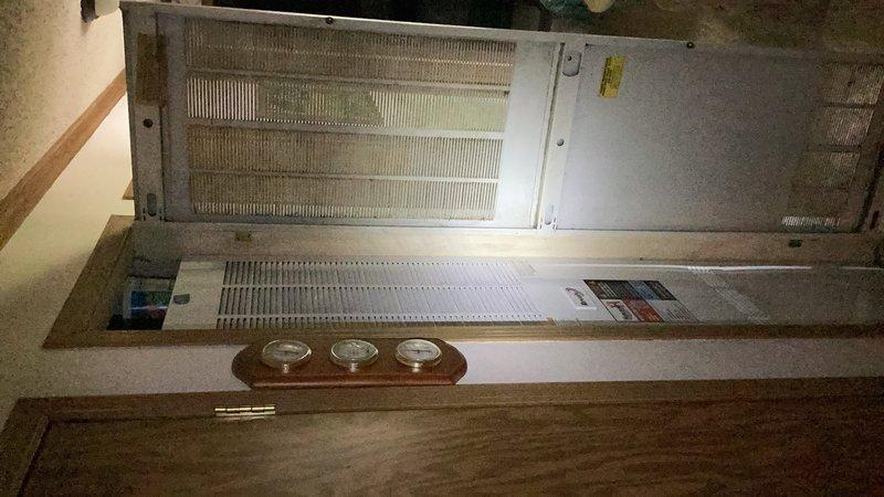 Responded to no cooling complaint on newly installed system. Upon arrival, discovered outdoor unit failing to engage due to improperly wired thermostat connections at the indoor air handler hub. Corrected Y and C wire positions at the terminal hub, restoring proper communication between thermostat and condensing unit. Verified system operation with all components functioning correctly and confirmed 20-degree temperature split across evaporator coil, indicating proper cooling performance.
