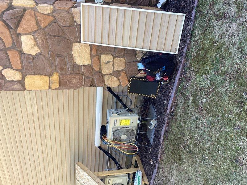 Responded to service call for mini-split system requiring refrigerant recharge. Upon arrival, repaired flare connections and performed pressure test on the system. During testing, audible leak detected from inside the unit. Further inspection revealed a cracked compressor requiring replacement. Documented findings with photographic evidence and informed customer of the failed component. Coordinated with technical support to obtain replacement compressor part number and warranty claim documentation. Determined that equipment registration was incomplete and required original installation company information to process warranty claim. Customer agreed to obtain necessary installation details from previous property owner to complete equipment registration. Once registration information is received, warranty process will proceed through authorized dealer for compressor replacement under manufacturer warranty.