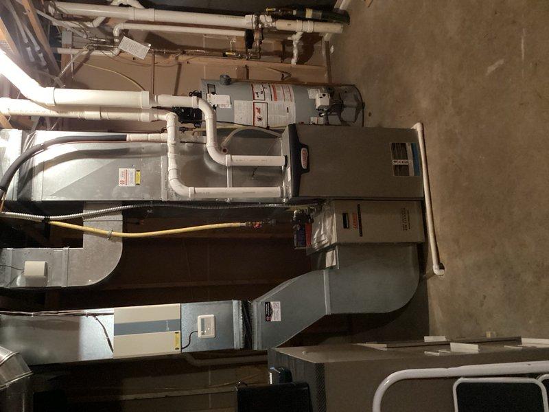 Completed scheduled semi-annual maintenance on 4-year-old Lennox air conditioning system. Performed comprehensive AC tune-up including inspection of blower assembly and evaporator coil, both found to be clean with clear condensate drain line. Conducted routine electrical testing with all components measuring within manufacturer specifications. Replaced air filter due to excessive dirt accumulation. Tested system operation for 15 minutes, confirming proper cooling performance with 22-24 degree temperature differential across the coil, indicating optimal refrigerant charge and airflow.