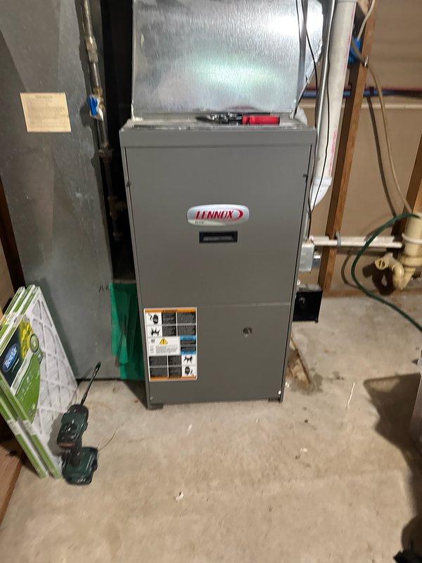 Responded to no cooling call on 15-year-old Lennox system. Upon arrival, found outdoor condenser fan motor not operating while indoor unit was running. Diagnosed failed condenser fan motor by testing capacitor, which read 4.0 microfarads. Replaced capacitor to verify motor failure, but motor still failed to start despite spinning freely by hand. Confirmed condenser fan motor requires replacement. Provided repair estimate to homeowner via email for approval before proceeding with motor replacement.