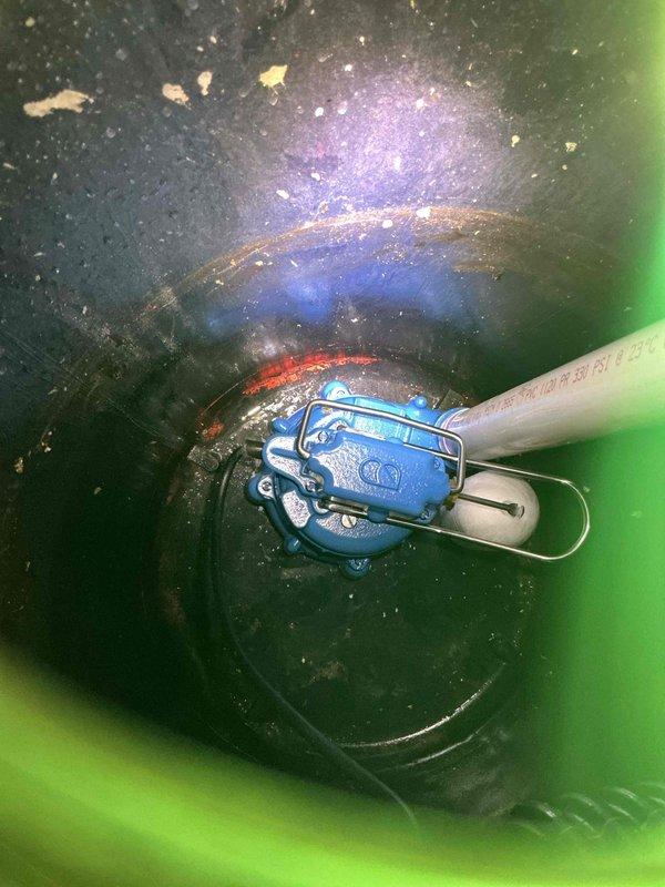Provided comprehensive estimate for sump pump installation in basement addition with existing plumbing infrastructure in place. Assessed installation site showing prepared sump basin with discharge piping already roughed in through concrete floor, evaluated wall framing with thermal insulation barrier, and documented current pump mechanism and mounting configuration. Recommended complete sump pump system installation to address water management needs for the new addition.