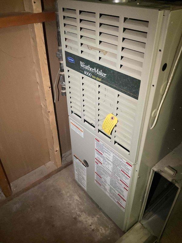 Responded to no cooling call on aging residential air conditioning system. Upon arrival, confirmed outdoor condenser unit was not running despite thermostat calling for cooling, with abnormal noise reported by homeowner. Diagnosed failed capacitor preventing compressor and condenser fan operation. Replaced defective capacitor with properly rated component, restoring system to normal operation and verifying adequate cooling performance.