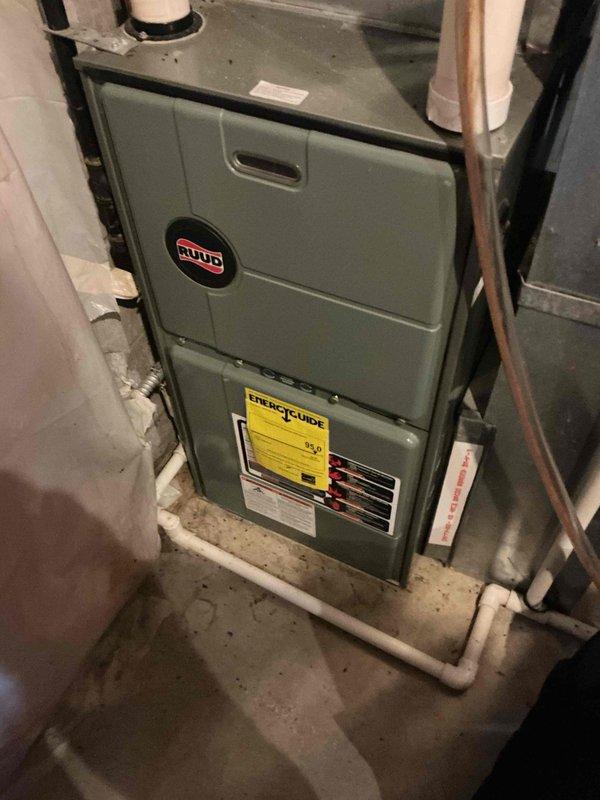 Responded to no cool call on 30-year-old air conditioning system with non-operational outdoor fan. Performed diagnostic testing and discovered low pressure cutout switch in open position, preventing voltage from reaching contactor. Connected manifold gauges to measure static system pressures and confirmed refrigerant undercharge—high side pressure reading approximately 20 degrees below ambient temperature. System operates on R22 refrigerant. Due to age of equipment and refrigerant type, repair options are limited. Coordinated service advisor appointment to discuss replacement options with homeowner.