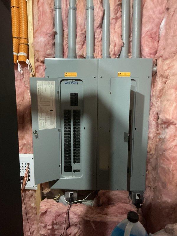 Performed comprehensive cooling tune-up on two main house air conditioning units and one guest house mini split system. Completed full electrical component inspection on both main units, identifying a weakening capacitor on the smaller unit which was replaced to prevent future failure. All other electrical components tested within manufacturer specifications. Inspected indoor blower assemblies and air filters on both main units, finding them in clean condition. Serviced guest house mini split by cleaning filters and inspecting outdoor unit for pest intrusion. Verified system performance with temperature drop measurements: both main AC units achieved 20-22°F temperature differential and mini split system achieved 21°F temperature differential, all within optimal operating range.