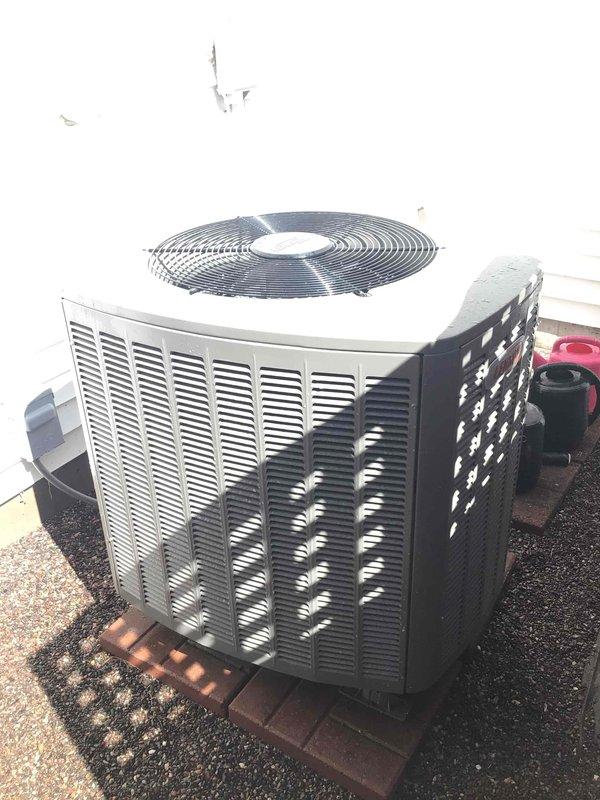 Completed routine Family Rewards cooling maintenance visit on 2-year-old residential air conditioning system. Performed comprehensive AC tune-up including washing outdoor condenser unit, testing all electrical components, and verifying system performance. All electrical readings measured within manufacturer specifications, air filter found in good condition, and system achieved proper 20-degree temperature differential across evaporator coil, confirming optimal operation with no issues identified.