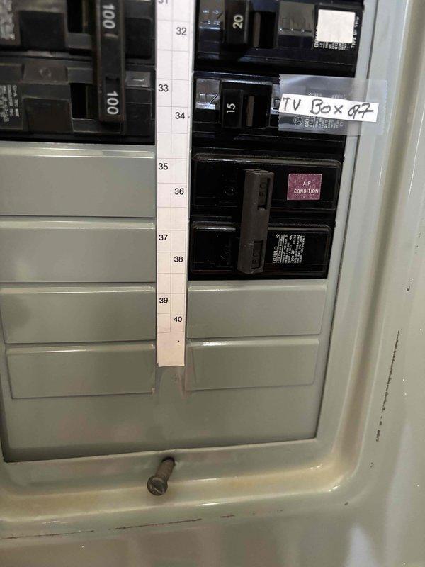 Responded to no cooling complaint on five-year-old air conditioning system. Verified thermostat was calling for cooling with no error codes present. Inspected indoor unit including air filter, blower assembly, and condensate drain—all components found in satisfactory condition. Proceeded to outdoor unit and discovered condenser was not receiving electrical power. Traced power supply to main electrical panel and found dedicated AC circuit breaker in off position. Reset breaker to on position, restoring power to outdoor unit. Verified condenser operation and measured temperature split across evaporator coil, confirming adequate cooling performance. Cycled system through complete cooling cycle to ensure proper operation. System restored to normal cooling operation.