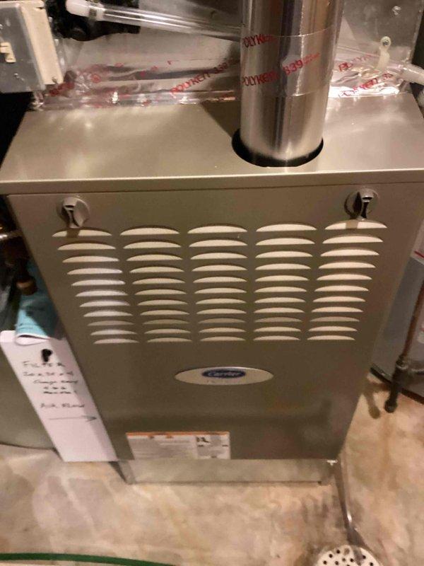 Responded to first-time service call for 20+ year old air conditioning system shutting down after approximately 20 minutes of operation at recently purchased home. Upon inspection, diagnosed weak capacitor and low refrigerant charge as primary issues causing no cooling condition. Presented homeowner with repair versus replacement options given age of equipment and multiple component deficiencies requiring attention.