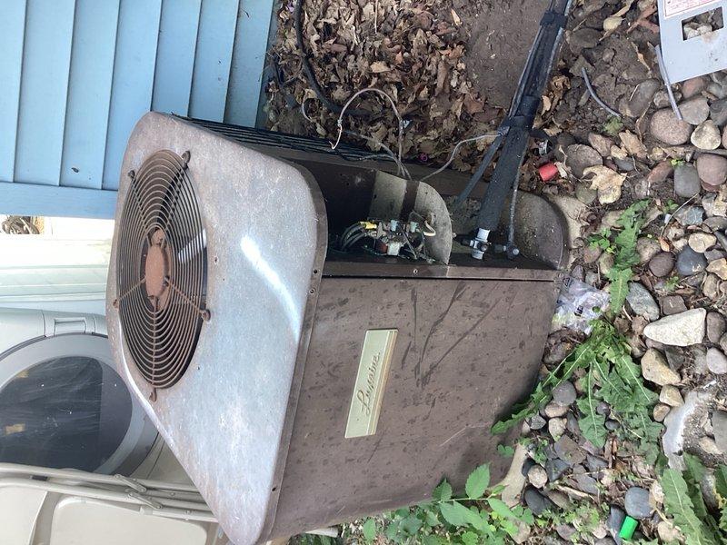 Responded to no cooling call on aging HVAC system with suspected thermostat wiring issues from previous installation. Found incorrect thermostat wiring and multiple improper modifications throughout the system. Corrected wiring to restore system operation, however unit immediately exhibited coil freeze-up upon startup. Given the system's age of approximately 40+ years and compromised condition from previous unprofessional work, advised that the outdoor condenser and overall system have exceeded their serviceable lifespan and require full replacement to restore reliable cooling operation.
