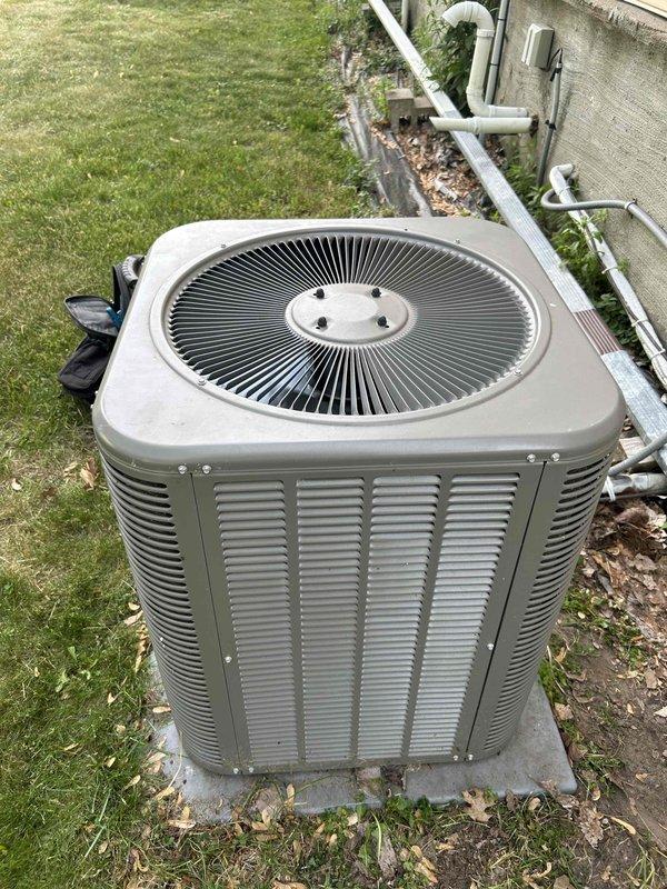 Responded to no cooling call on 2-3 year old system with outdoor unit not running and warm air at vents. Upon inspection, discovered rodent damage to pressure switch wiring with chewed insulation and exposed conductors. Repaired damaged wire with proper wire nut connection and electrical tape, then sealed all condenser access points with silicone to prevent future rodent intrusion. Tested system operation and confirmed outdoor unit running properly with normal cooling restored.