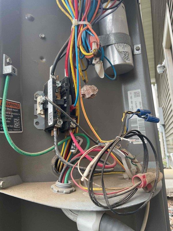 Performed initial seasonal tune-up on newly installed Lennox air conditioning system. Found air filter heavily soiled, restricting airflow to the system. Replaced dirty filter with new filter and advised customer on monthly filter replacement schedule to maintain optimal system performance and efficiency. Inspected outdoor condenser unit, electrical connections, capacitor, and contactor—all components operating within normal parameters. System cooling properly with no issues detected.