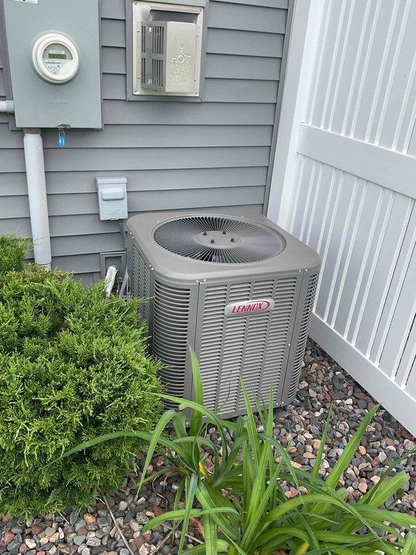Completed comprehensive tune-up service on a 6-year-old Lennox air conditioning system experiencing unusual noise during startup cycle. Performed full system inspection, cleaned condenser coils, checked refrigerant levels, tested electrical components, and verified proper operation to resolve the noise issue and ensure optimal performance.