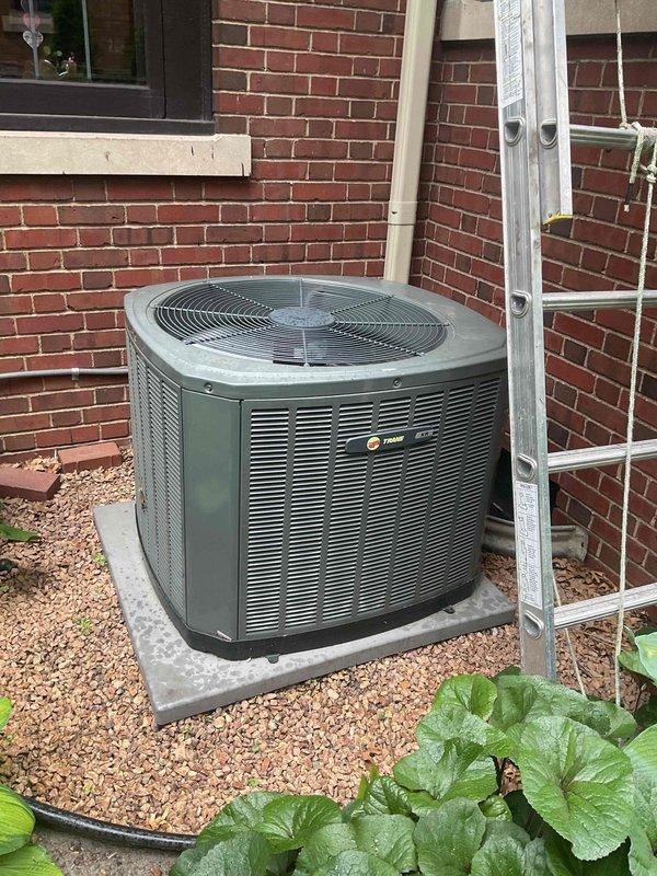 Responded to callback for Trane AC unit experiencing short cycling after recent 12-5 lineset replacement. Upon arrival, performed comprehensive system evaluation including electrical checks, refrigerant pressures, and operational cycle monitoring. Unit operated normally throughout inspection with no short cycling observed. Verified proper installation of new lineset, confirmed all connections secure and insulated correctly. Checked thermostat operation, airflow, and condenser fan function—all within normal parameters. No issues detected during service call; system cycling properly at time of departure.