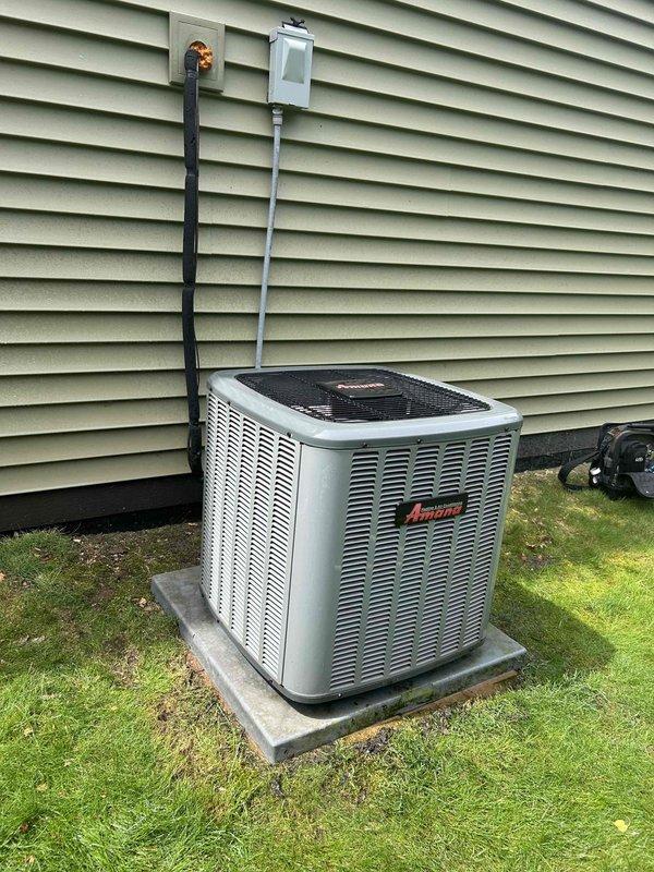 Completed annual air conditioning tuneup and preventative maintenance on Amana outdoor condenser unit and Lennox furnace system. Performed comprehensive inspection of all routine components including electrical connections, refrigerant levels, condensate drainage system, and airflow. All equipment tested and verified to be operating within normal parameters with no deficiencies noted.