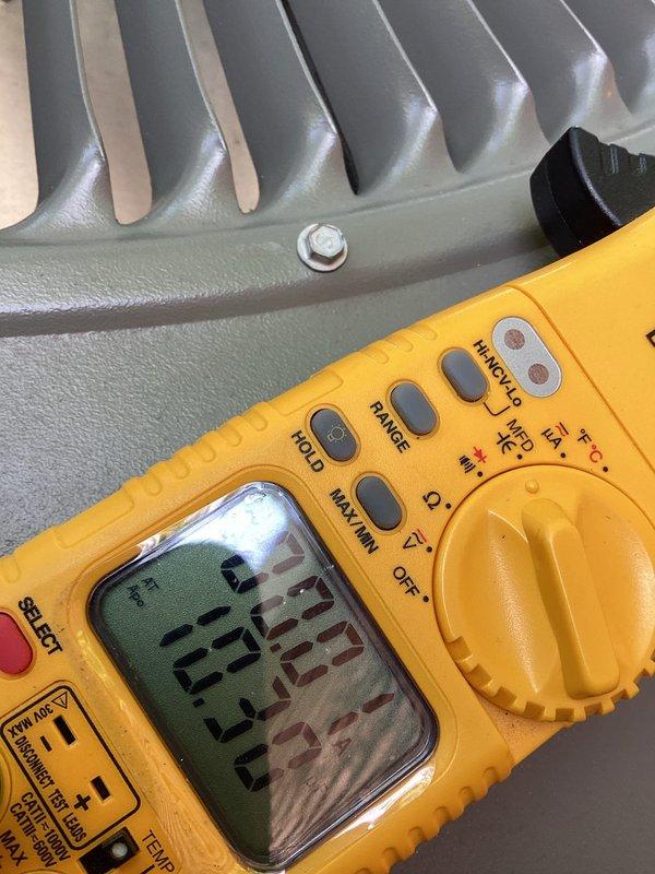 Completed annual AC tune-up on 1-year-old system per customer request due to concerns about increased operating noise. Performed comprehensive maintenance inspection including filter assessment, which revealed significant dust and debris accumulation requiring attention, and conducted electrical diagnostics on heat exchanger components with multimeter confirming proper system operation.