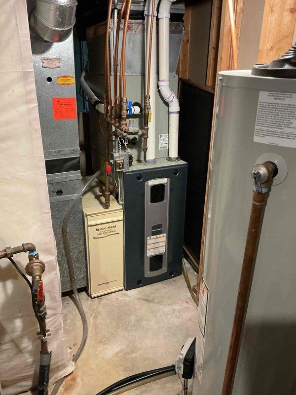 Returned to complete diagnosis on 11-year-old American Standard air conditioning system experiencing no cool condition. Previous technician visit was unable to complete assessment due to completely frozen evaporator coil. After allowing adequate defrost time, performed system evaluation and discovered unit operating with low refrigerant charge. Discussed leak search and repair options with homeowner, as well as system replacement alternatives given age of equipment. Provided detailed repair options via email for customer consideration, with recommendation to contact service advisor if replacement quote desired.