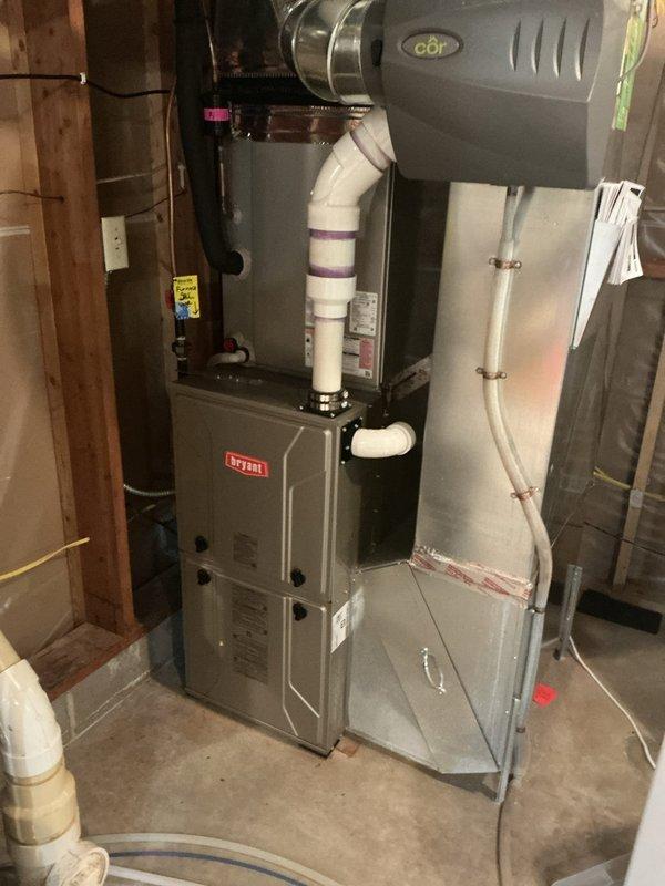 Responded to no cooling complaint on 2019 air conditioning system experiencing intermittent operation with household lights flashing when unit cycled on, indicating excessive current draw. Diagnosed and confirmed failed capacitor as root cause of performance issues. Replaced defective capacitor and performed comprehensive system testing to verify all components operating within manufacturer specifications. Verified refrigerant charge levels appropriate and system restored to full operational status.