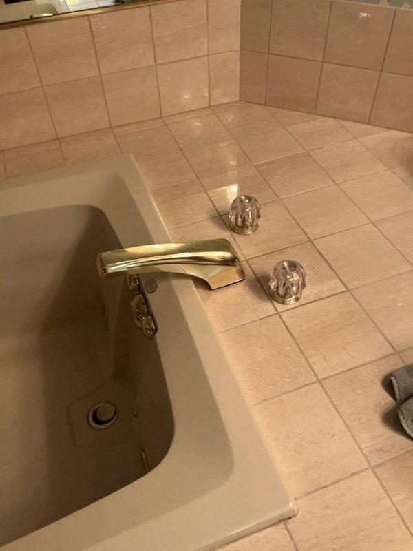 Returned to address leak issue on Roman tub faucet system. Replaced springs, seats, and cartridge on the cold side valve with manufacturer-specified replacement parts compatible with standard brands including Moen and Delta. Testing confirmed proper operation and leak resolution upon completion.