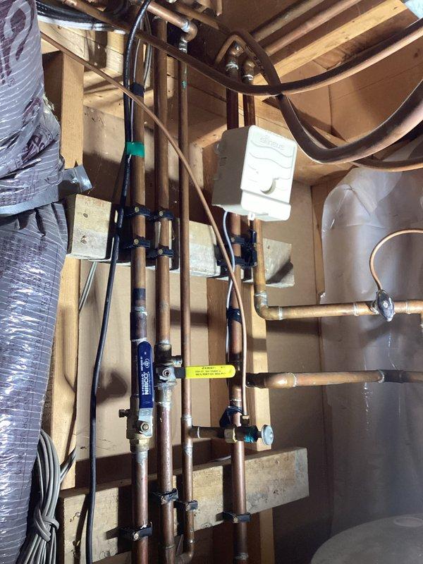 Responded to service call for reported water heater leak on 75-gallon unit approximately 2 years old. Upon inspection, determined the water heater itself was not leaking. Identified failed dielectric union as the source of water leakage. Replaced defective dielectric union with new component and verified system integrity. Unit covered under parts warranty.