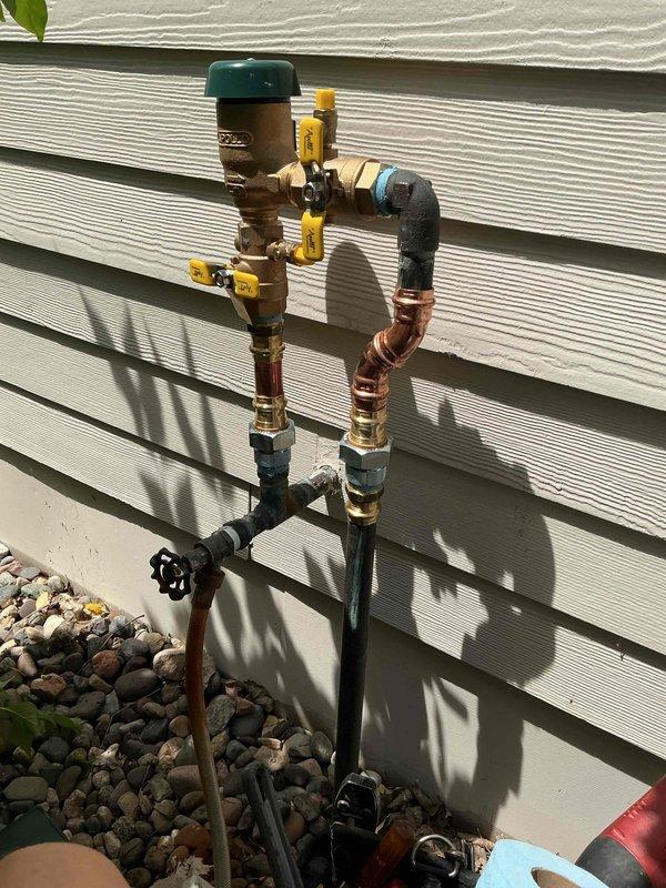 Responded to washing machine drainage issue causing standpipe overflow. Upon arrival, assessed the plumbing system and determined the standpipe was backing up due to a clog in the drainage line. Performed drain cleaning service to clear the obstruction and restore proper drainage flow. Inspected the washing machine waterline connection for reported leaking and verified all connections were secure following the drain clearing. System tested successfully with no further overflow or leaking observed.