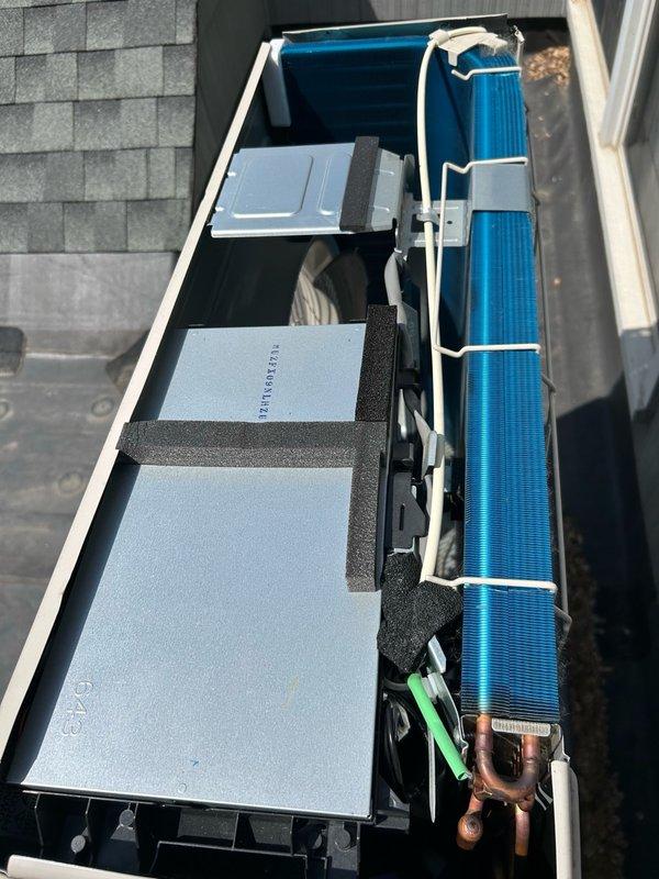 Performed comprehensive AC tune-up and preventative maintenance on two systems: main unit (10+ years old) and mini-split (1 year old). Conducted full system inspection including thermostat operation verification, air filter assessment, blower assembly examination, outdoor coil condition evaluation, and electrical component testing. Inspected contactor, capacitor, and condensate drain operation. Verified refrigerant charge and measured temperature split across evaporator coil. All readings were within normal operating parameters with no mechanical deficiencies or safety concerns identified. Both systems demonstrated proper cooling operation and performance. Completed seasonal maintenance protocol and confirmed equipment is functioning as designed. Recommended continued seasonal maintenance schedule to maintain system efficiency and monitor component wear as equipment ages, particularly on the older main unit.