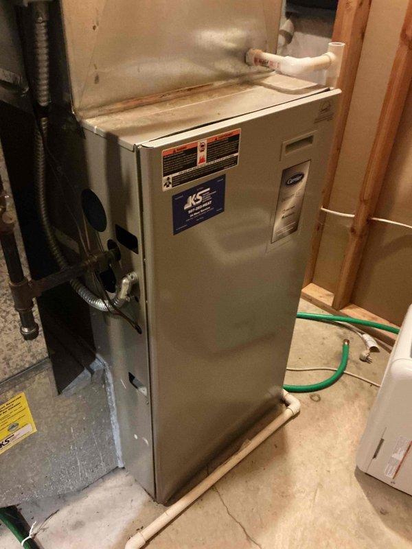 Responded to a no cooling call on a 16-year-old Carrier air conditioning system. Upon arrival, confirmed the outdoor fan was engaging and turning but the system was not cooling the home. Performed diagnostic evaluation and discovered the system was completely flat on refrigerant charge, missing approximately 10 pounds of R-22. Due to the lack of refrigerant, the system would not operate, preventing further diagnostic testing to locate the source of the refrigerant leak. Discussed all available repair and replacement options with the homeowner given the age of the equipment and severity of the refrigerant loss. Scheduled a follow-up appointment with a service advisor to review recommendations and determine the best course of action for restoring cooling to the home.
