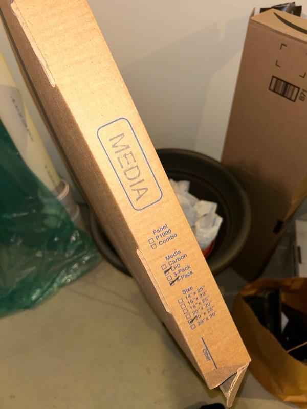 Responded to follow-up service call to provide correct air filter for Lennox furnace system. Customer was unable to locate proper filter size on website due to incomplete profile information. Identified and documented correct filter specifications from existing unit, photographed filter packaging and model information for account records, and assisted customer in locating correct replacement filters on website for future ordering.