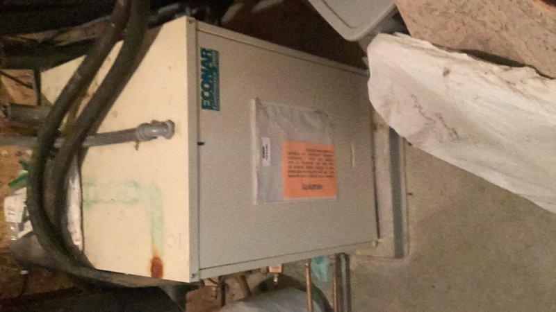 Completed annual maintenance on 19-year-old geothermal heat pump system. Inspected and tested loop and load side pressures and temperatures, noting load side pressure slightly low but within acceptable operating range. Determined not to add water to system to prevent over-pressurization during heating season. Verified loop water temperature at 43°F and confirmed air handler operation. Replaced air filter and completed full system inspection with all components functioning properly.