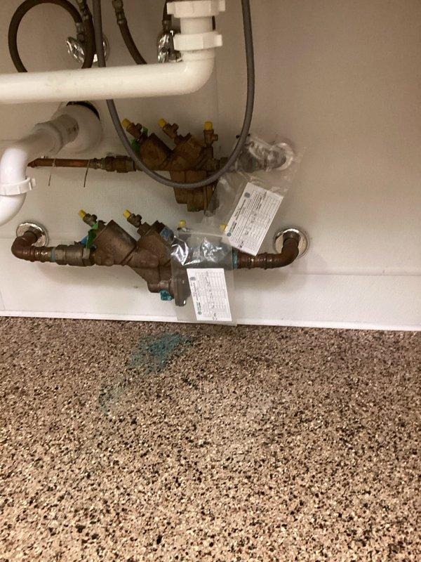 Completed comprehensive rebuild of two commercial RPZ backflow prevention assemblies up to 1" using standard repair kits with rubber parts. Disassembled both units, replaced all internal components including check valves, springs, and seals, then reassembled and pressure tested each device per industry standards. All backflow preventers passed testing and were returned to full operational status, ensuring proper protection of the potable water supply from contamination.