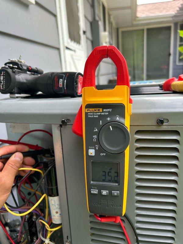 Completed annual cooling system preventative maintenance on residential air conditioning unit. Performed comprehensive inspection including thermostat operation verification, air filter assessment, blower assembly examination, outdoor coil condition evaluation, and electrical component testing. Checked contactor, capacitor, and condensate drain functionality. Measured refrigerant operation and temperature split across the system. All readings registered within normal operating parameters with no mechanical issues or safety concerns identified. System demonstrated proper cooling operation and is performing as designed. No repairs required at this time. Recommend continuing seasonal maintenance schedule to maintain system efficiency and monitor component wear as equipment ages.