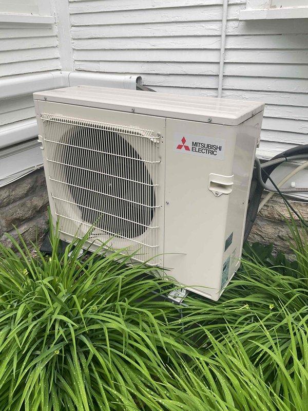 Completed annual cooling maintenance visit on Mitsubishi Electric mini-split system consisting of one outdoor condensing unit and three indoor air handlers, all located on the first floor. Performed comprehensive tune-up procedures including inspection of outdoor unit, verification of proper clearances, and operational testing of all three indoor heads. Confirmed remote control functionality and temperature settings. System operating within normal parameters with no deficiencies identified.