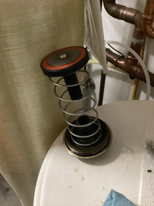 Responded to a commercial clinic for a leaking RPZ backflow prevention device that had not been tested in 21 years, originally identified by an irrigation company. Successfully rebuilt the RPZ assembly, replacing internal components including springs and rubber seals, then performed complete testing, tagging, and certification to bring the unit into compliance with current standards.