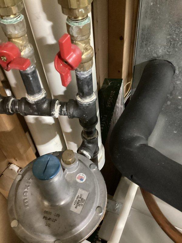 Responded to no hot water call on 11-year-old natural gas power vent water heater. Upon inspection, determined the gas valve had failed and was not functioning properly. AO Smith manufacturer recommends full unit replacement due to age and extent of component failure. Comfort advisor scheduled to discuss replacement options with customer.