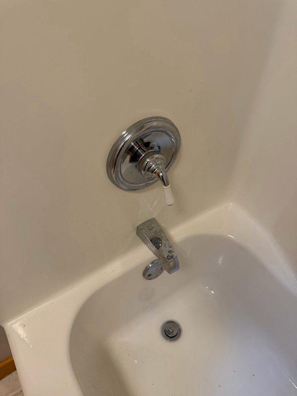 Responded to Jack and Jill bathroom shower with malfunctioning temperature control. Diagnosed faulty Moen shower cartridge preventing proper water temperature regulation. Removed existing cartridge using specialized extraction tool and replaced with new OEM cartridge, ensuring proper O-ring seals and correct installation depth. Tested operation to verify full temperature control functionality and checked for leaks at all connection points.