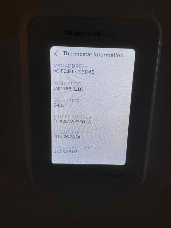 Completed follow-up phone call for recurring HVAC system issue on warranty job #243672. Confirmed thermostat needs to be ordered based on previous technician's diagnostic notes indicating either thermostat or furnace board failure. Documented Honeywell thermostat model THX321WF3001W for warranty parts ordering and scheduled return visit upon part arrival.