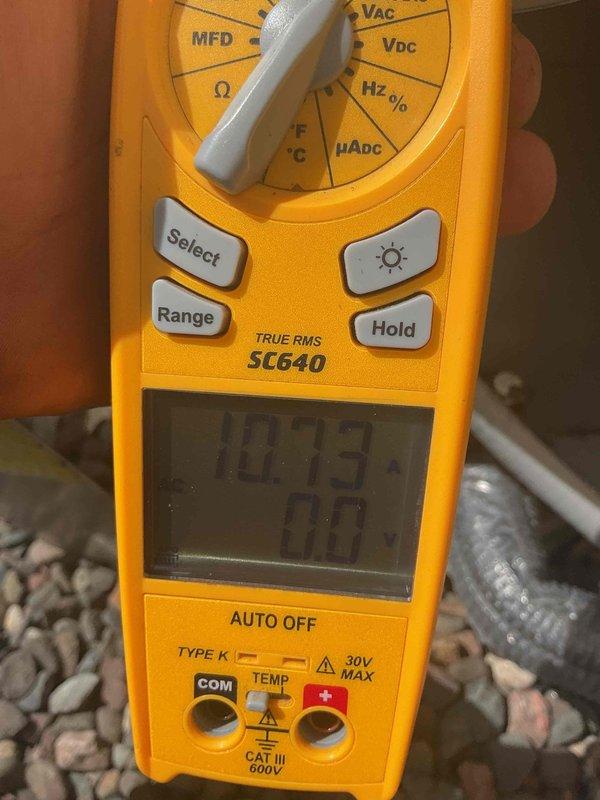 Responded to service call for second opinion on 2-year-old air conditioning system with suspected compressor failure. Upon arrival, performed diagnostic testing using digital multimeter to measure electrical values and system performance. Confirmed compressor grinding noise and abnormal electrical readings indicating compressor motor failure. Replaced failed compressor unit and restored system to proper operating condition.